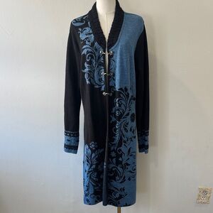 NWOT NorthStyle XL Alpaca Blend Two-Tone Duster Sweater Coat – Metal Toggle